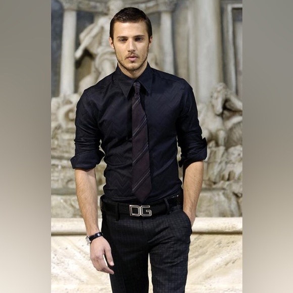 Black Python belt by Dolce&Gabbana